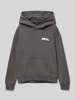 Jack & Jones Hoodie mit Label-Print Modell 'VERMONT' Graphit