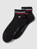 Tommy Hilfiger Socken mit Label-Print im 2er-Pack Black