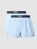 BOSS Boxershorts mit Label-Detail im 2er-Pack Hellblau