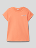 s.Oliver RED LABEL T-Shirt mit Motiv-Stitching Orange