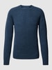 MCNEAL Strickpullover aus Lammwolle Marineblau meliert