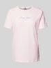 Tommy Hilfiger T-Shirt mit Label-Print Rosa