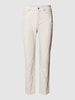 Christian Berg Woman Slim Fit Hose mit verkürztem Schnitt Sand