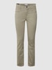 Cambio Jeans mit Label-Details Modell 'PINA' Khaki