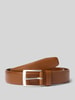 s.Oliver BLACK LABEL Gürtel aus echtem Leder Modell 'Basic Belt' Cognac