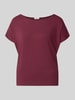 s.Oliver RED LABEL Oversized T-shirt van viscosemix Bordeaux gemêleerd