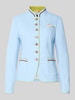 White Label Slim Fit Blazer aus Leinen-Baumwoll-Mix Bleu