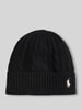 Polo Ralph Lauren Mütze aus Woll-Mix mit Logo-Stitching Black