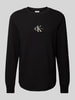 Calvin Klein Jeans Longsleeve mit Logo-Stitching Black