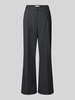 Raffaello Rossi Wide leg chino met wol, model 'MILARA' Antraciet