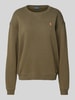 Polo Ralph Lauren Oversized Sweatshirt mit Label-Stitching Oliv