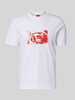 HUGO t-shirt o kroju regular fit z czystej bawełny model 'Dirom' Biały
