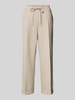 OPUS Spodnie materiałowe w kant model ‘Melosa’ Piaskowy