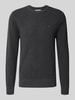 Tommy Hilfiger Regular fit pullover van puur katoen Antraciet