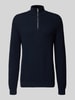 MCNEAL Strickpullover mit gerippten Abschlüssen Dunkelblau