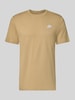 Nike Regular Fit T-Shirt aus reiner Baumwolle Beige