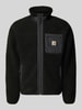 Carhartt Work In Progress Teddyjacke mit Brusttasche Modell 'PRENTIS LINER' Black