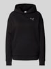 Puma Oversized hoodie met labelstitching Zwart