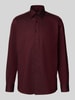 ETERNA Comfort fit zakelijk overhemd met knoopsluiting Bordeaux