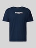 Tommy Jeans T-shirt z nadrukiem z logo Granatowy