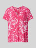 Esprit Bluse mit Allover-Muster Pink