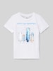 s.Oliver RED LABEL Regular Fit T-Shirt aus reiner Baumwolle Weiss