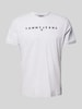 Tommy Jeans T-Shirt mit Label-Print Hellgrau Melange