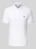 Lacoste Regular fit poloshirt met labeldetail Wit