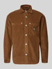 Tommy Jeans Relaxed Fit Cordhemd aus reiner Baumwolle Mittelbraun