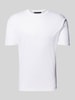 Drykorn T-Shirt mit geripptem Rundhalsausschnitt Modell 'GILBERD' Offwhite