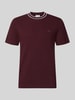 Lacoste Regular fit t-shirt van katoenmix ' Donkerrood