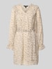 Vero Moda Jurk in A-lijn met tailleriem, model 'PETRA' Ecru