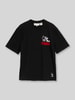 Tom Tailor Denim Relaxed Fit T-Shirt mit Peanuts Motiv-Print Black