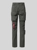 Alpha Industries Regular fit cargobroek met riemlussen, model 'Tactical Pant' Antraciet