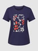 Tom Tailor T-shirt met motiefprint Marineblauw