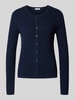 Christian Berg Woman Gebreide cardigan met structuurmotief Donkerblauw