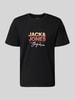 Jack & Jones T-Shirt mit Label-Print Black