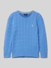 Polo Ralph Lauren Kids Gebreide pullover met logostitching Bleu