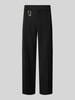 EIGHTYFIVE Stoffhose mit Nahtreißverschlusstaschen Black