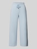 Soyaconcept Wide Leg Sweatpants mit Tunnelzug Hellblau