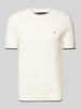 Tommy Hilfiger T-Shirt mit Label-Detail Ecru