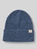 Barts Beanie met omslag en labeldetail, model 'Willian' Bleu