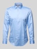 Jake*s Super Slim Fit Businesshemd mit Kentkragen Hellblau