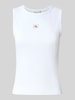 Calvin Klein Jeans Tanktop mit Label-Detail Weiss
