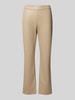 Raffaello Rossi Flared bootcut broek in leerlook, model 'MACY' Zand