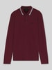 BOSS Green Regular fit poloshirt van puur katoen model 'Plisy' Bordeaux