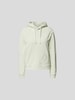 Lala Berlin Hoodie mit Label-Stitching Lindgrün