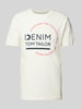 Tom Tailor Denim T-shirt met ronde hals Offwhite