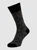 Burlington Socken mit Rautenmuster Modell 'Carrington' Black