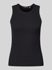 Scotch & Soda Tanktop in Ripp-Optik mit Rundhalsausschnitt Black